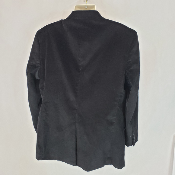 Adolpho Mens 44R Black Cotton Corduroy Sportcoat - Picture 3 of 8